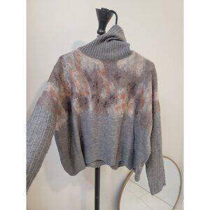 NSF Gray and Orange Women's Sweater